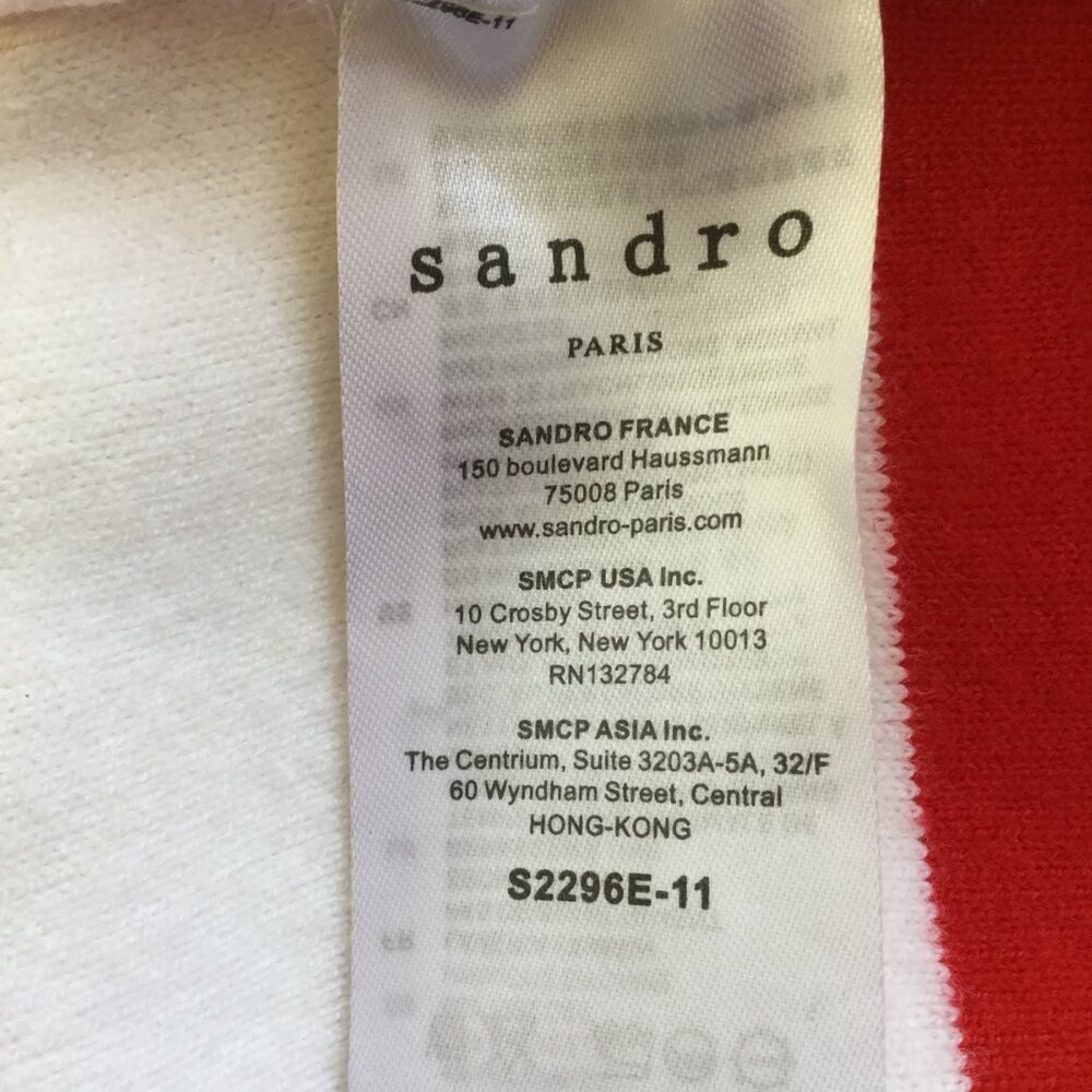 Sandro Paris Deep V-Neck Sweater s - Picture 8 of 11